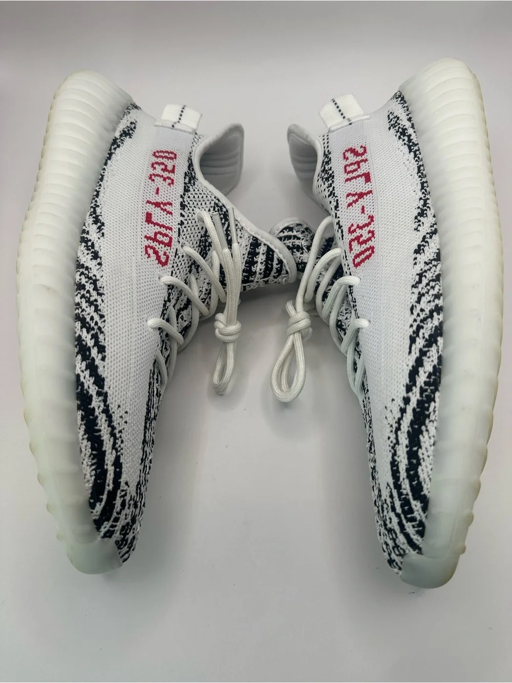 adidas Yeezy Boost 350 V2 White Black with Red Accent